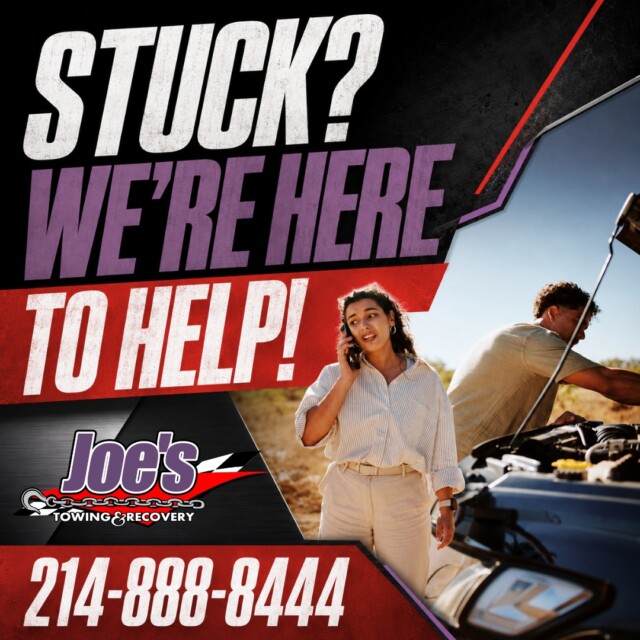 Unexpected car trouble can happen at the worst time. Joe’s Towing & Recovery provides roadside assistance for common issues like lockouts, jump starts, and flat tires.